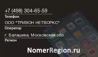 Кто звонил с 4983046559 - регион и оператор